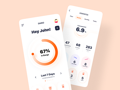 Dario App app blood glucose sugar tracking treatment ux