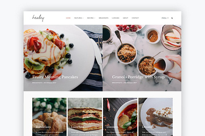 Healey WP theme SALE - Save 40% blog blog template branding clean design designer graphic design responsive website web theme website template