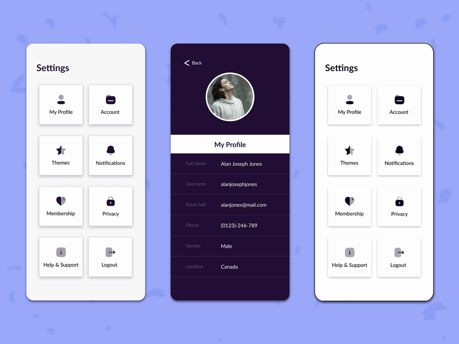 Settings concept design dailyui dailyuichallenge figma figma design ui design user interface user interface design