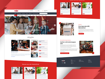 A Donation website ui ux design. branding graphic design logo