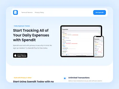 Spendit - Marketing Website app website design digital design ios app ios app design marketing website product design ui ui for web uiux web web design web ui website website design website ui