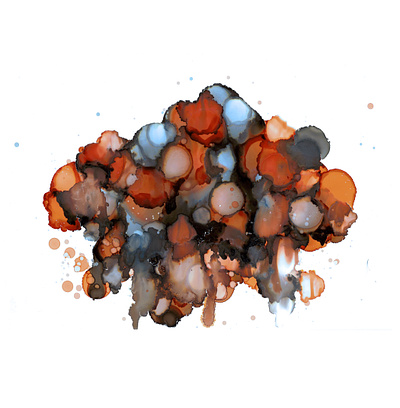 Rust Cloud abstract abstract art art artwork cloud ink rust