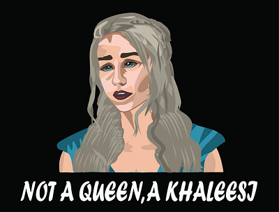 Emilia Clarke design emilia clarke game of thrones graphic design illustration vector vector art