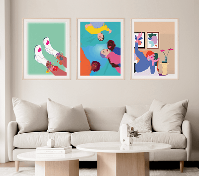 You can find and shop my prints online now! adobe illustrator branding design etsystore homedecoration illustration illustrator logo onlineshop printdesign ui ux vector wacom intuos wallart