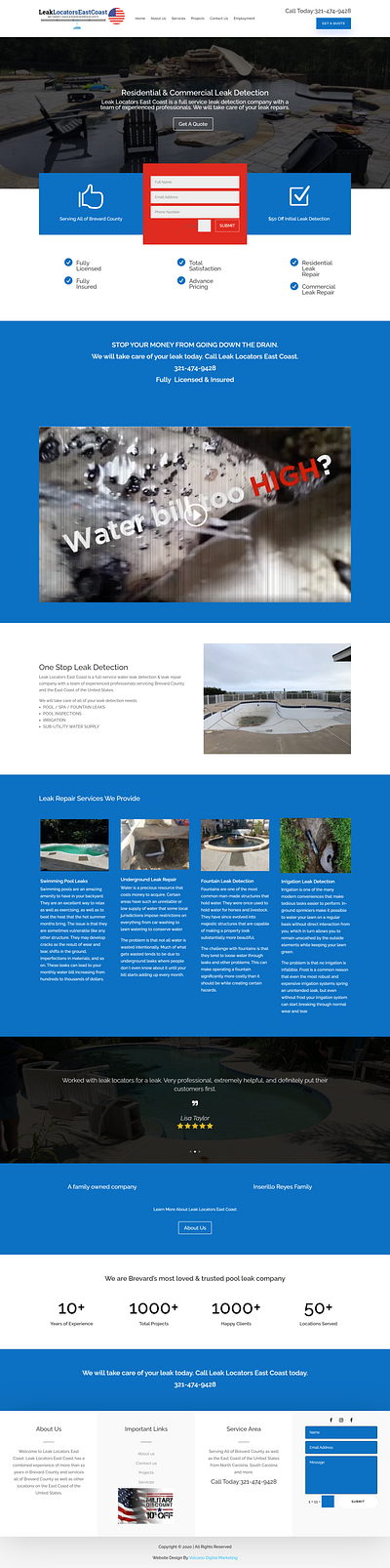 Leaklocator Website Design design devsmoni devsmonibd divi theme dividesign diviexpert elementor elementor pro illustration psdtowordpress skmoni wesbite wordpress