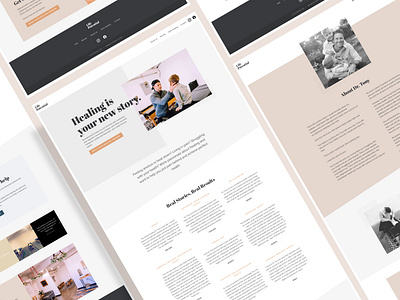 Website Design and Build - Life Potential design health minimal natural stories ui web design web development