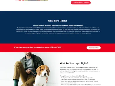 American Support Animal eCommerce Website design devsmoni devsmonibd divi divi expert divi theme dividesign diviexpert elementor pro psdtowordpress skmoni