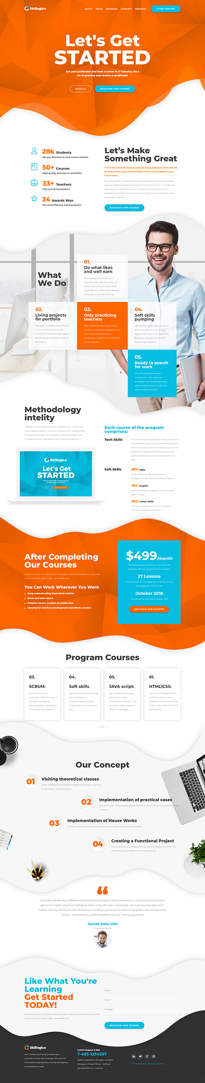 Skilloica Website Design design devsmoni devsmonibd dividesign diviexpert elementor pro illustration psdtowordpress skmoni website wordpress wordpress website