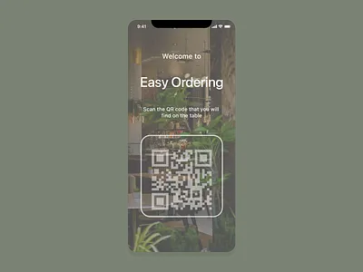Easy Ordering - Scan QR code app code design image ios qr restaurant ui