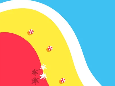 Lone beach animation design graphic design illustration motion graphics vector