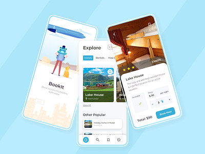 Bookit | Book accommodations with ease. app app design design product design travel