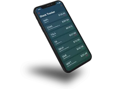 Stock Tracker bigmountainstudio ios mobile ui swiftui xcode