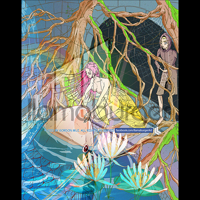 Narcissus and Echo illustration