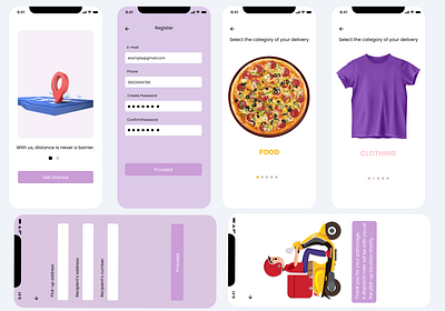 Delivery App UI Design delivery delivery app figma food ui design