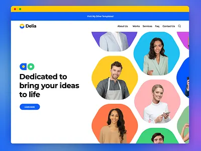 Design Agency Webflow Template agency template ui webflow