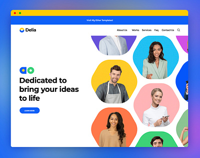 Design Agency Webflow Template agency template ui webflow