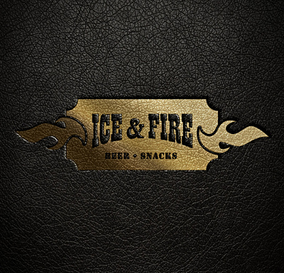 Logo Bar Ice and Fire bar beer logo logotype