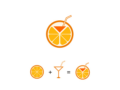 orange juice Logo abstract design graphic design icon illustration logo vector