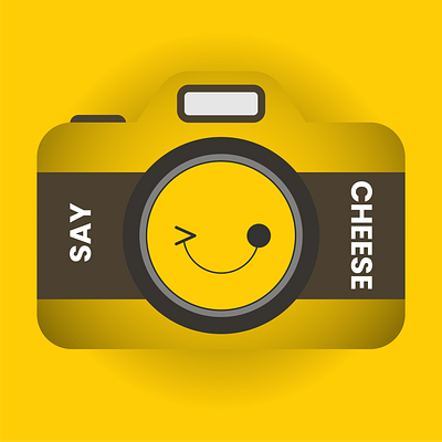 Say Cheese to the World! animation camera cute delightful graphic design graphics happy illustration motion graphics positive vibes say cheese smiling face video production