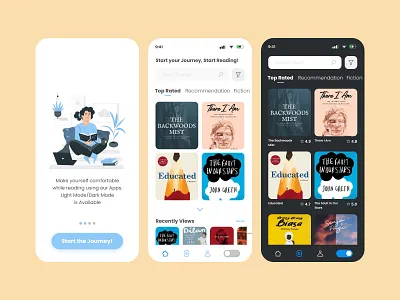 UI Design for Read Novel Online Apps graphic design illustration ui uiux uiuxdesigner