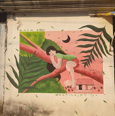 Un árbol de Guayabas art muralist streetart