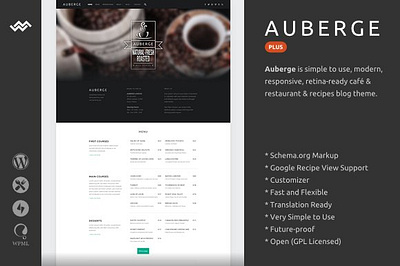 Auberge Plus | WordPress Theme branding graphic design minimal theme minimal website minimal website design web theme wordpress theme