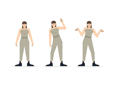 Chubby Girl 2d 3d animation animator character characterdesign chubby explainer flat gif girl illustration illustrator motion motion graphic videoexplainer