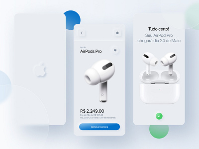 Apple - App Neomorfismo (fictício) app apple design mobile neomorphism ux