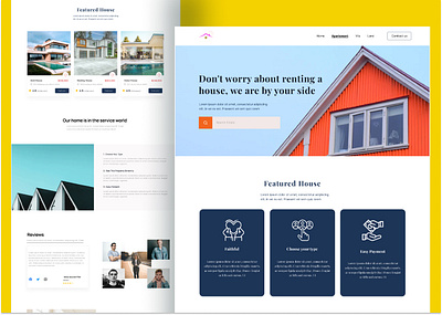 Real Estate Home page branding design home homepage landing page typog typography typography website ui ux web design