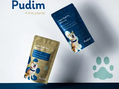 Pudim for the planet | Vegan dog food branding branding designbrand design dog dog food japan logo personal project pets typography vegan vegan brand vegan branding vegan dog vegan dog food visual identity design