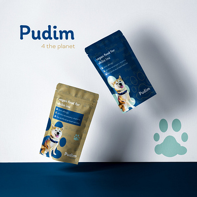 Pudim for the planet | Vegan dog food branding branding designbrand design dog dog food japan logo personal project pets typography vegan vegan brand vegan branding vegan dog vegan dog food visual identity design