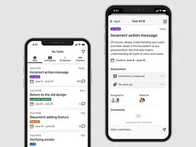 Task Manager App app business manager mobile productivity simple task ui