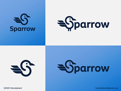 Sparrow - logo concept bird logo brand design branding creative logo design ideas design inspiration expressive logo expressive typography icon lettermark logo logo design logo design concept logotype mark modern logo s letter logo s lettermark sparrow typography