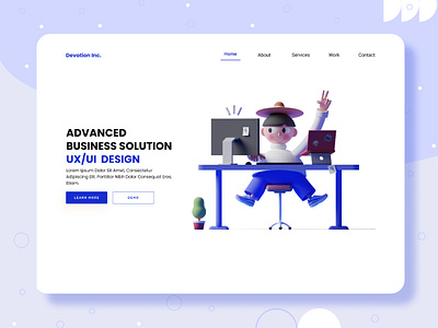 UX/UI Business Solution Landing Page 2021 trend business solution landing page design landing page landing page design learning management system lms templates ui