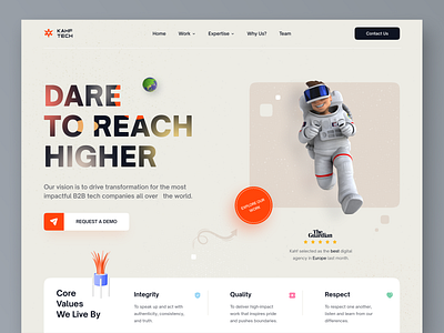 Agency - Landing page concept design kahf landing page uidesign uiux user interface design webdesign website design