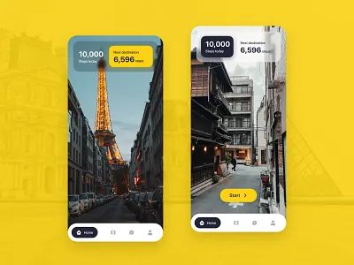 Pedometer App - Concept app ui app uiux design digital product design illustration interaction design logo ui ui design ux design