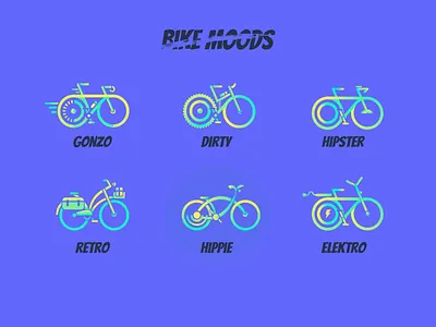 Bike Moods bikes design icon illustration minimal moods
