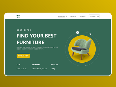 Furniture Land page |UI design adobexd branding creative design digital furniture graphic design illustration illustrator minimal online shop photoshop responsive user friendly user interaction user interface ux web page design wood
