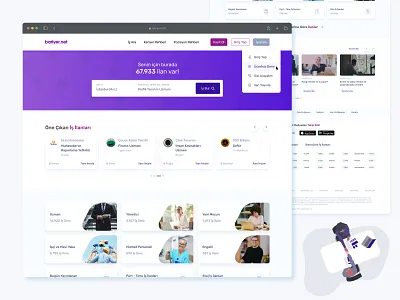 kariyer.net Re-Design clean design design employment find job job job search jobseeker jobsite landing page re design redesign ui ui ux ux web web design