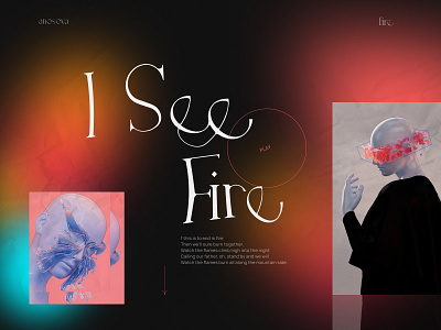 Sunday Morning Vibe crazy typography dark figma gradient music album