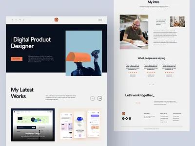 Personal Portfolio Website branding design landing page landing page design portfolio portfolio website ui ux web website