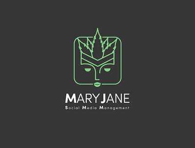 MaryJane SMM logo(Marketing for Cannabis social accounts)