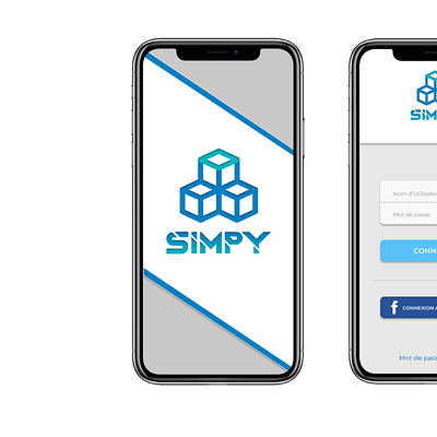 Simpy App app application ios minimalism mockup project