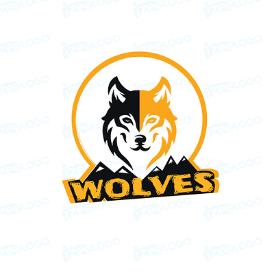 logo wolves graphic design illustrator logo loups logo wolves