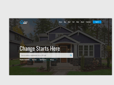 Design for Sweet Home adobe photoshop design designer figma graphic design home photoshop realestate site uidesigner uiux web webdesign