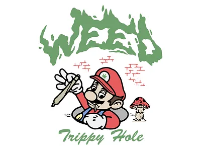 Weed branding graphic design