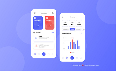 Sport App | Dashboard | UI Design app dashboard mobile