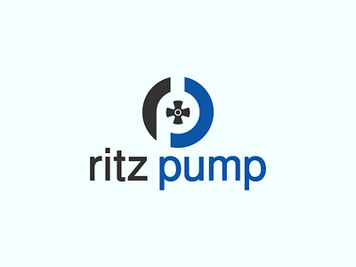 ritz pump logo design branding logo design business logo creative logo design graphic design lettermark logo logo logo brand logo design minimal logo minimalist logo professional logo pump logo pump logo design