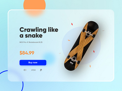 Landing page design glass glassmorphism landing landingpage morphism skateboard ui ux web webdesgin