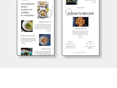 PASTALOGY - Pasta recipe website mockup adobexd branding design mockup one page website pasta mockup prototype recipe mockup recipe website ui ux vector website website builder website concept website design